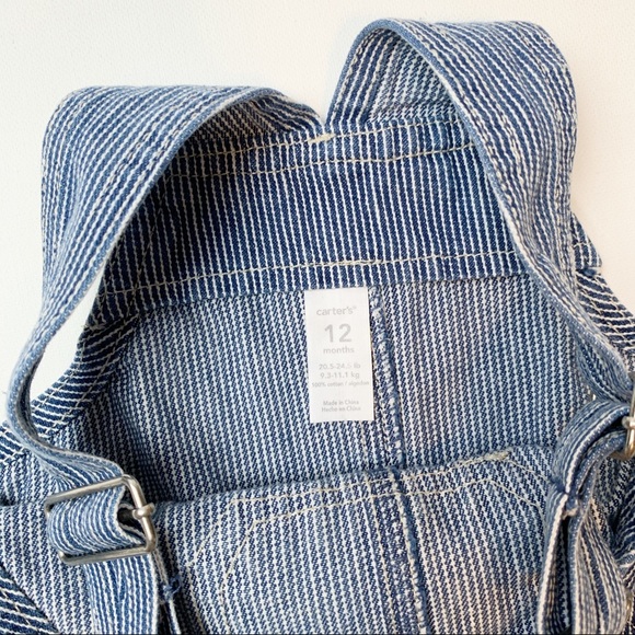 Carter’s denim striped overalls - Picture 5 of 5